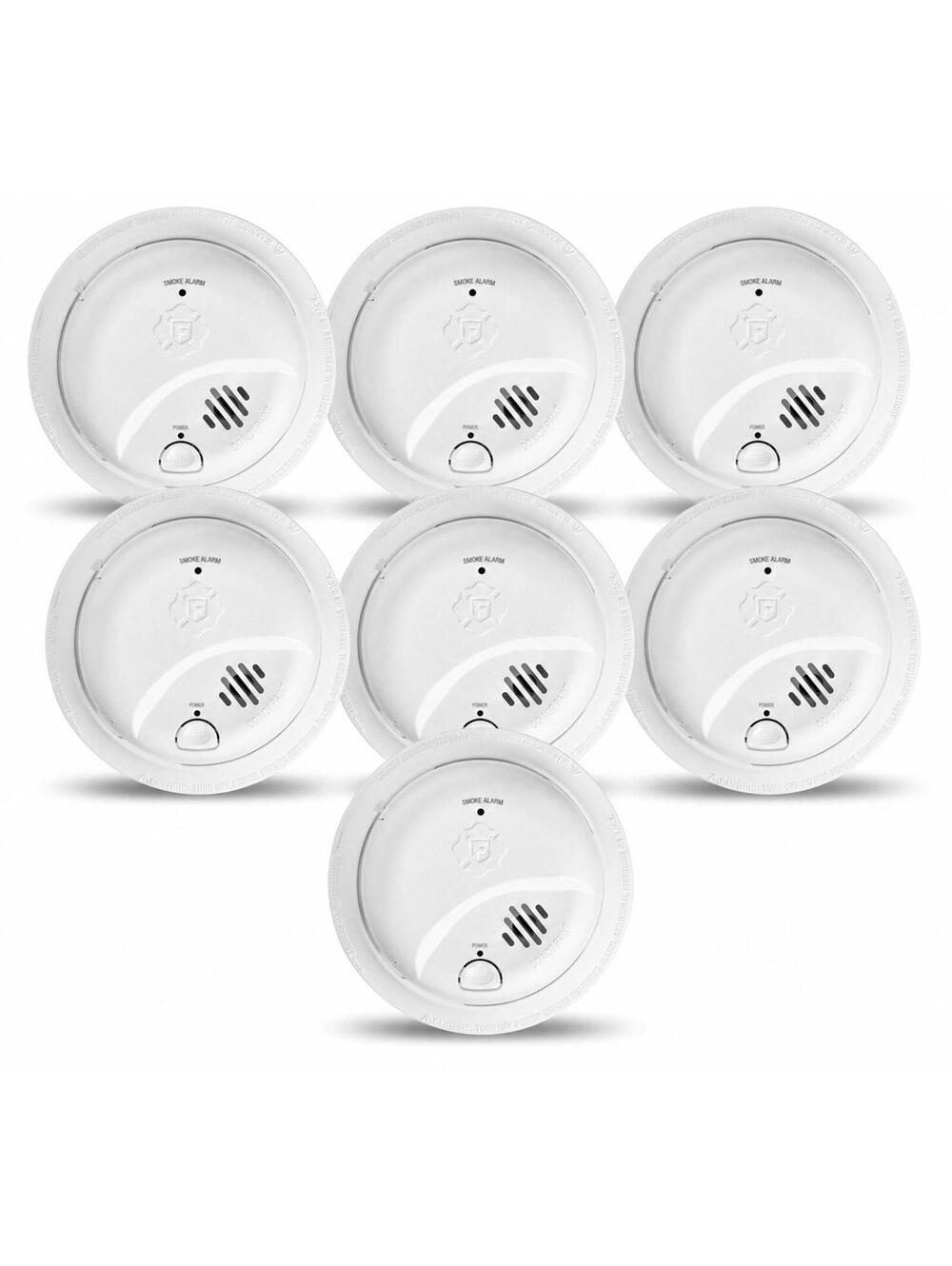 First Alert SMI100-AC Hardwire Interconnect Smoke Alarm w/ Battery Backup 7-Pack